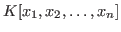 $K[x_1,x_2,\ldots,x_n]$