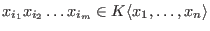 $X=\{x_1,\ldots,x_n\}$