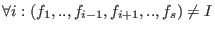 $f_1, \ldots, f_s \in I$