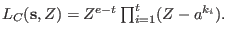 $S_C=\{i_1,\dots,i_v\}$