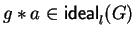 $g \ast a \in {\sf ideal}_{l}^{}(G)$