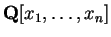 ${\bf Q}[x_1, \ldots, x_n]$