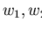 $w_{1}, w_{2} \in {\cal M}$