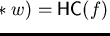 ${\sf HC}(f \ast w) = {\sf HC}(f)$