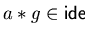 $a \ast g \in {\sf ideal}_{r}^{}(G)$