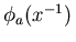 $\phi_a(x^{-1}) = x^{-1}$