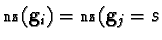 ${\sf nz}({\bf g}_i)= {\sf nz}({\bf g}_j = s$