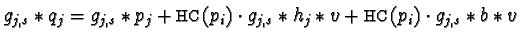 $g_{j,s} \ast q_j = g_{j,s} \ast p_j + {\sf HC}(p_i) \cdot g_{j,s} \ast h_j \ast v
+ {\sf HC}(p_i) \cdot g_{j,s} \ast b \ast v$