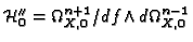 $ \mathcal{H}''_0=\Omega_{X,0}^{n+1}/{d\!\,}
f\!\!\:\wedge{d\!\,}\Omega_{X,0}^{n-1}$