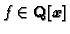 $ f\in\mathbf{Q}[\boldsymbol{x}]$